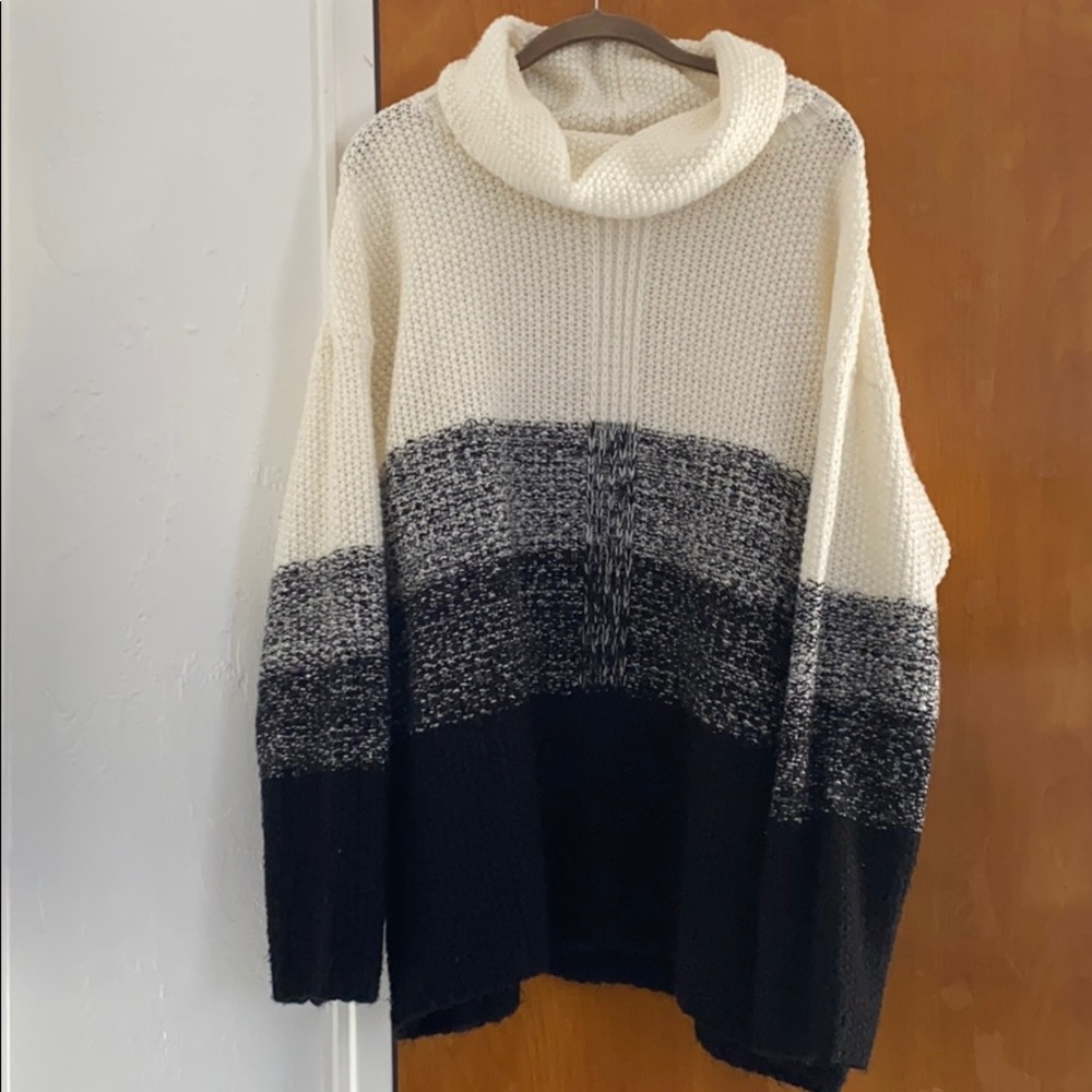 Solemio Oversized Sweater - Color Block